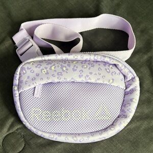 Reebok Pastel Purple Animal Print Crossbody Belt Bag